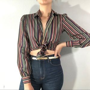 ‼️❗️SOLD❗️‼️Late 70’s striped blouse